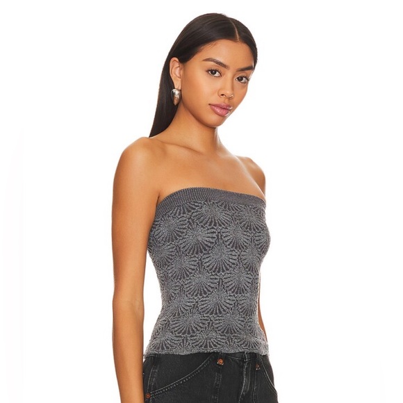 🔥 NEW Free People Love Letter Tube Top | BLACK - Picture 4 of 9
